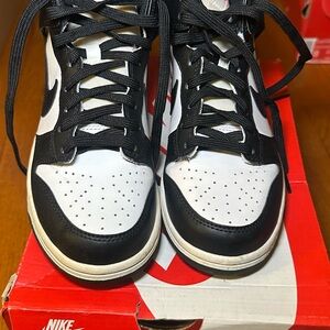 Nike Dunk High (GS) White/Black/University Red Kids Sneakers